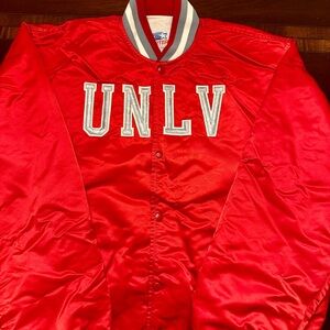 STARTER Red Varsity Bomber Jacket